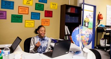 Empower Generations learner at desk