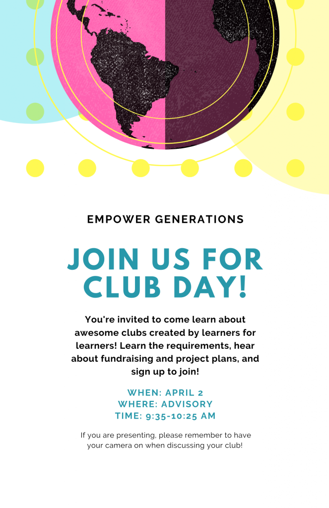 Empower Generations Club Day