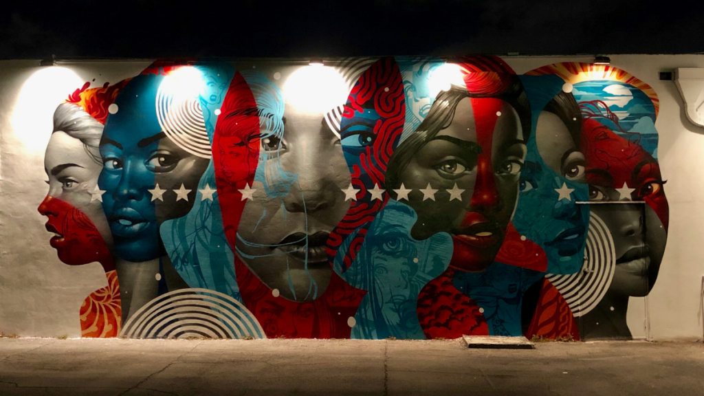 street art women united states wall