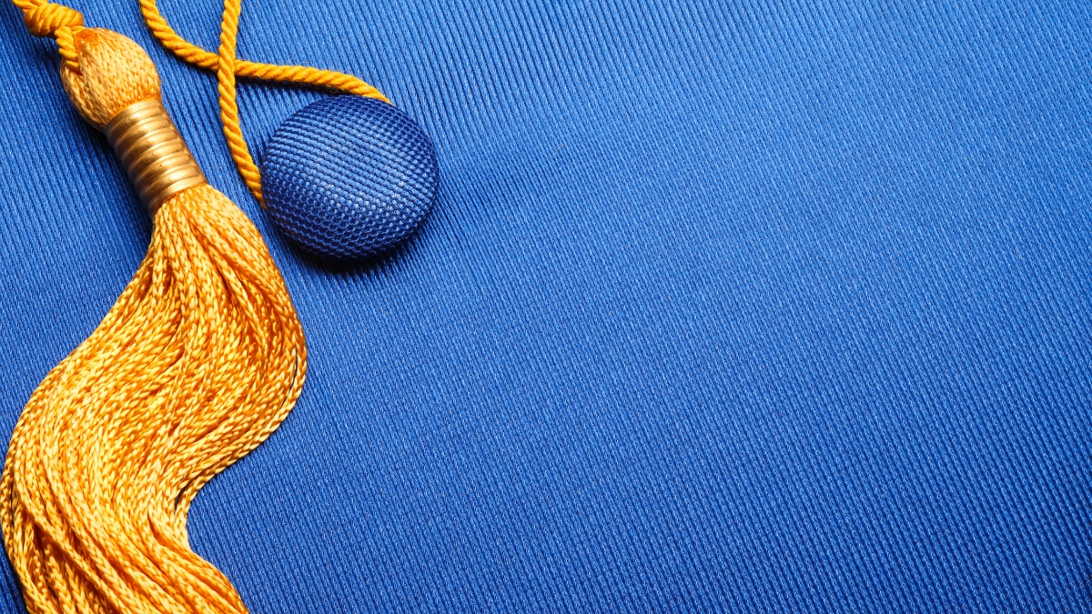 grad cap close up